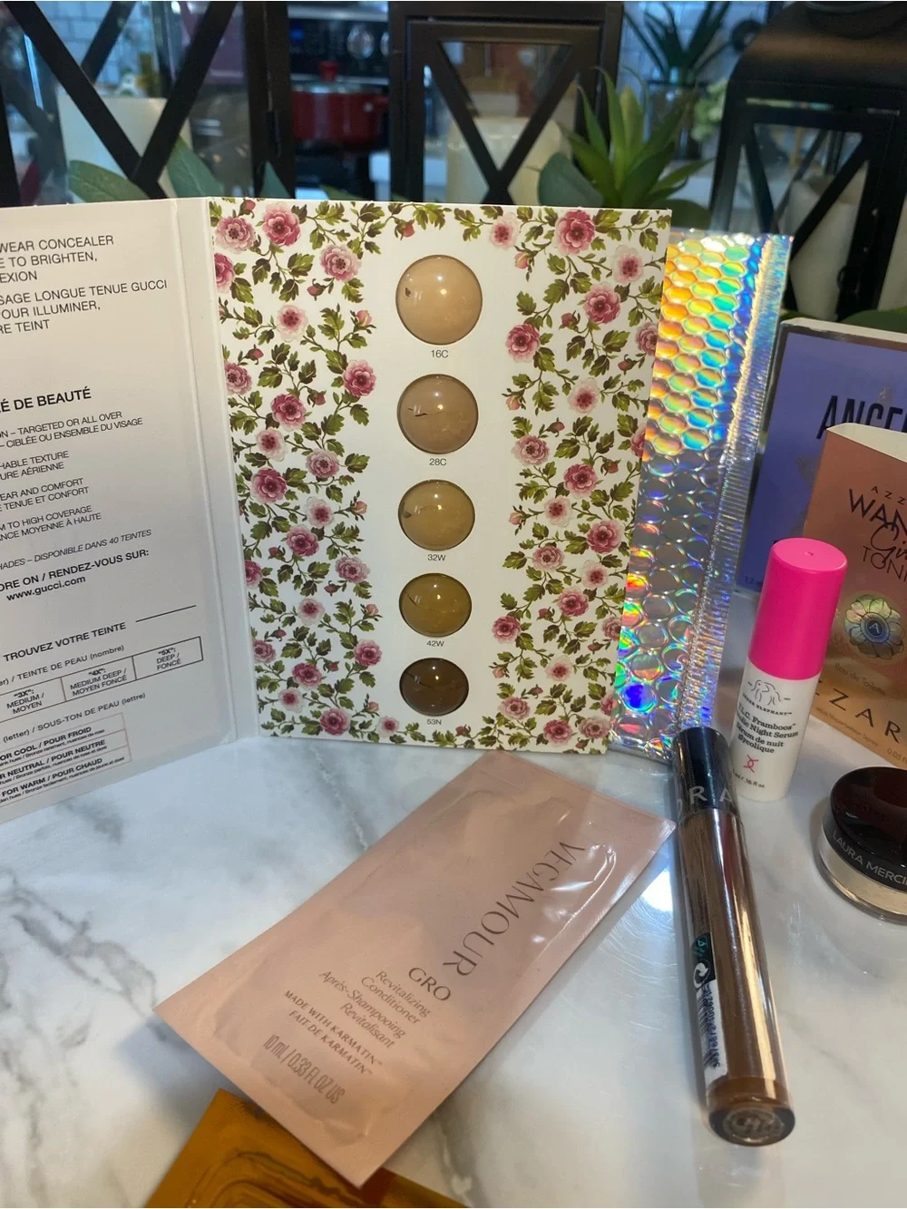 Gucci Self Care/Care Package #4 Drunk Elephant & Gold Eye Mask Gift Set